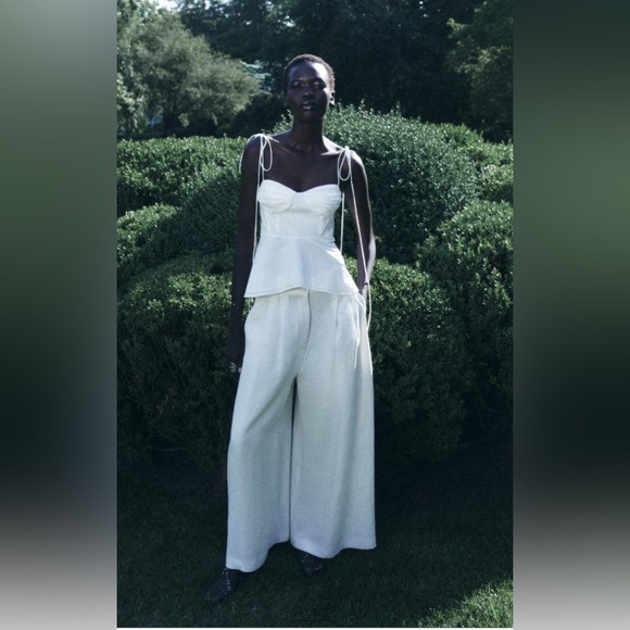 🦋 Bloggers Favorite 🦋 Zara ZW Collection Corset Bustier Top Size L - Picture 11 of 16